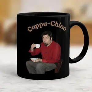 Cappu-Chino - Black Coffee Mug, Coffee Mug - scs16979
