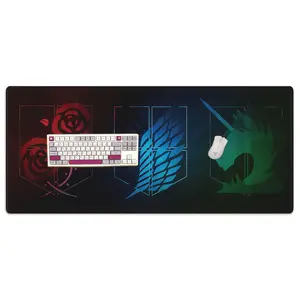 [Sale Up To 50%] Attack on Titan Regiment Crests Desk Mat Gaming Mouse Pad