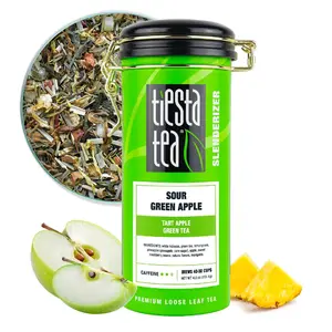 Tiesta Tea | Sour Green Apple | Tart Apple Green Tea | Loose Leaf Blend | Medium Caffeinated | Make Hot or Iced Beverage