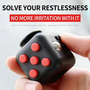 6-Side Fidget Cube Stress Relief Infinity Cube Dice Toy for Adults Desk Fidget Stress Relief Gadgets