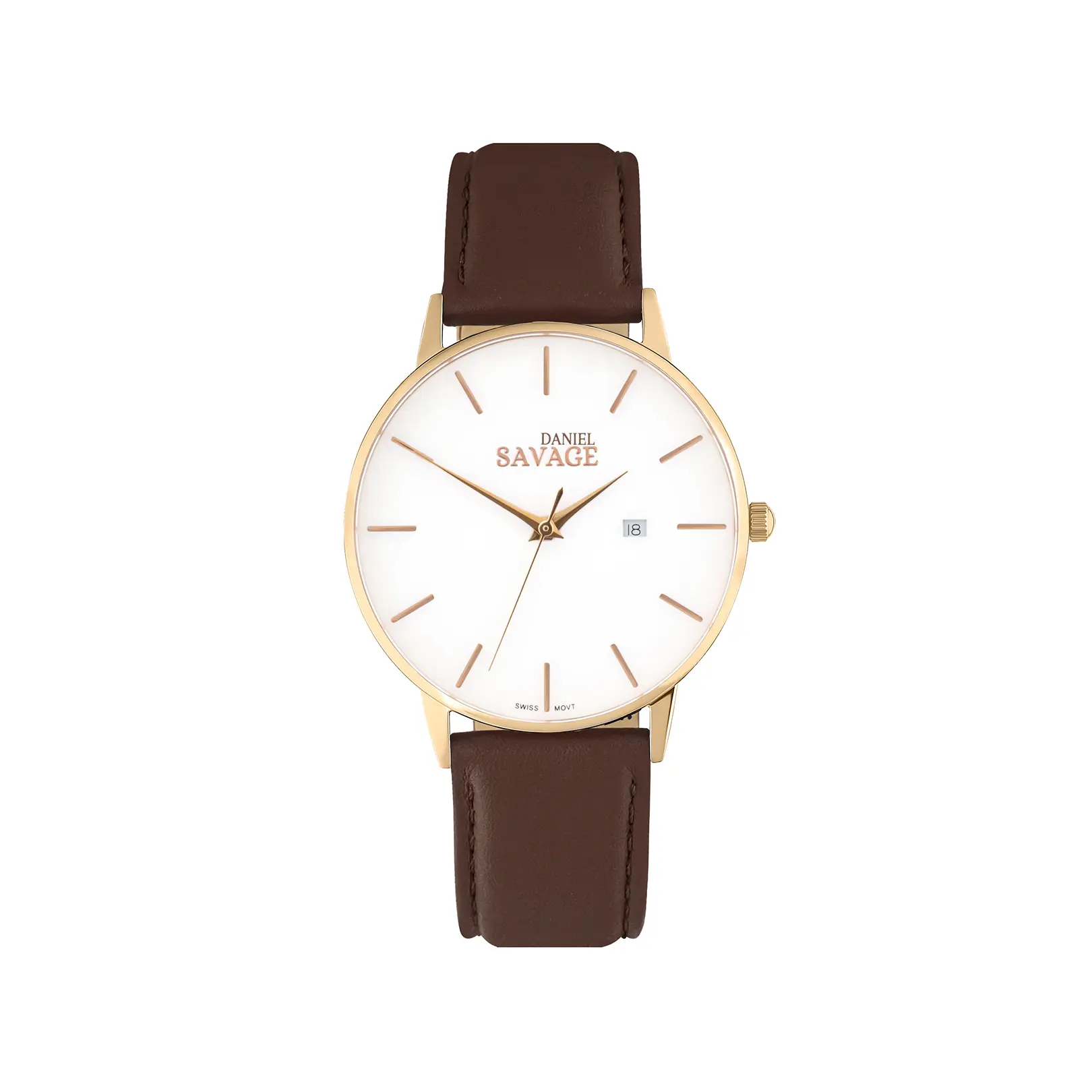 Daniel Savage Watches | Cloud Rose 36mm Stainless Steel Swiss Movement Quartz Watch