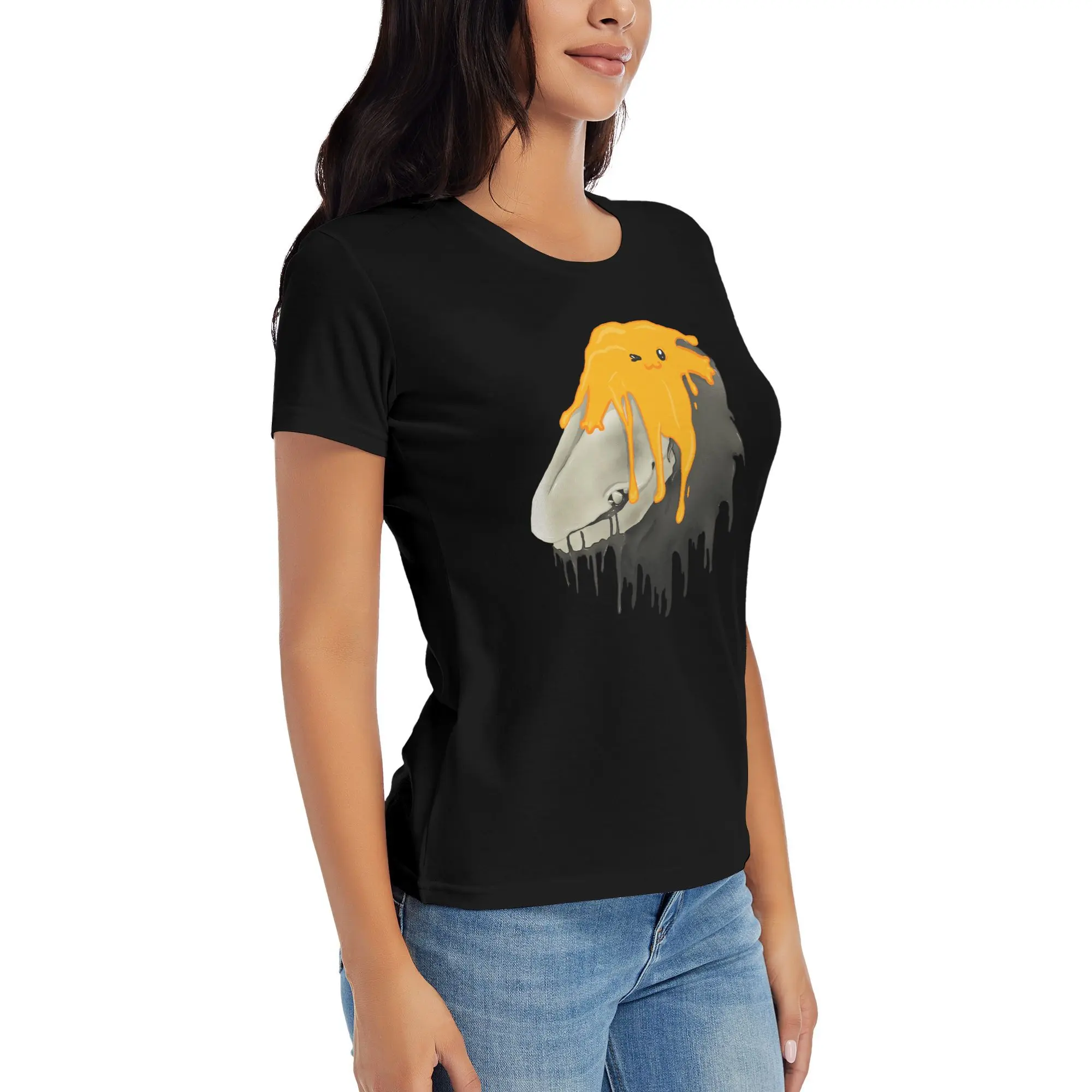 Women's Cotton T-Shirt, SCP Foundation 03 Graphic Print Short Sleeve Top, Soft and Breathable for Daily Fitness