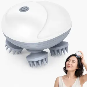 Electric Scalp Massager, Portable Rechargeable Head Massager with 96 Massage Nodes, Waterproof Handheld Hair Scalp Scratcher Massager, Massage Claws for Full Body Relaxation, Hair Growth, Stress Relax