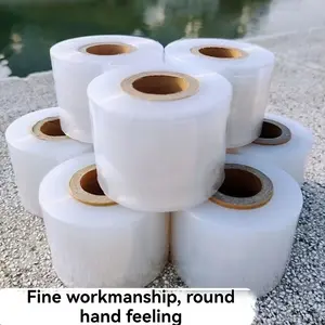 Stretch Film Packaging Roll, No Heat Required, Food Grade Material, Ideal for Home, Business, Transportation, Tight Fit, Flexible, Self Adhesive Wrap