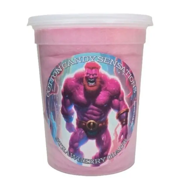 E.T. Series Strawberry Giant Gourmet Cotton Candy - Cotton Candy Sensations 200+ Flavors