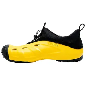 Crocs Quick Trail Low-Top Casual Shoes for Men and Women – Fashionable, Comfortable, Black and Yellow Verifiable, with credentials and supporting global authentication