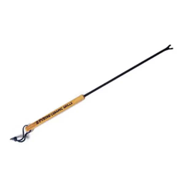 Primo PG00770 Grill Cleaning Bar with Steel Rod, Rust Resistant, Strong Bristles, Comfortable Wooden Handle - Home Care Grate Cleaner Tool