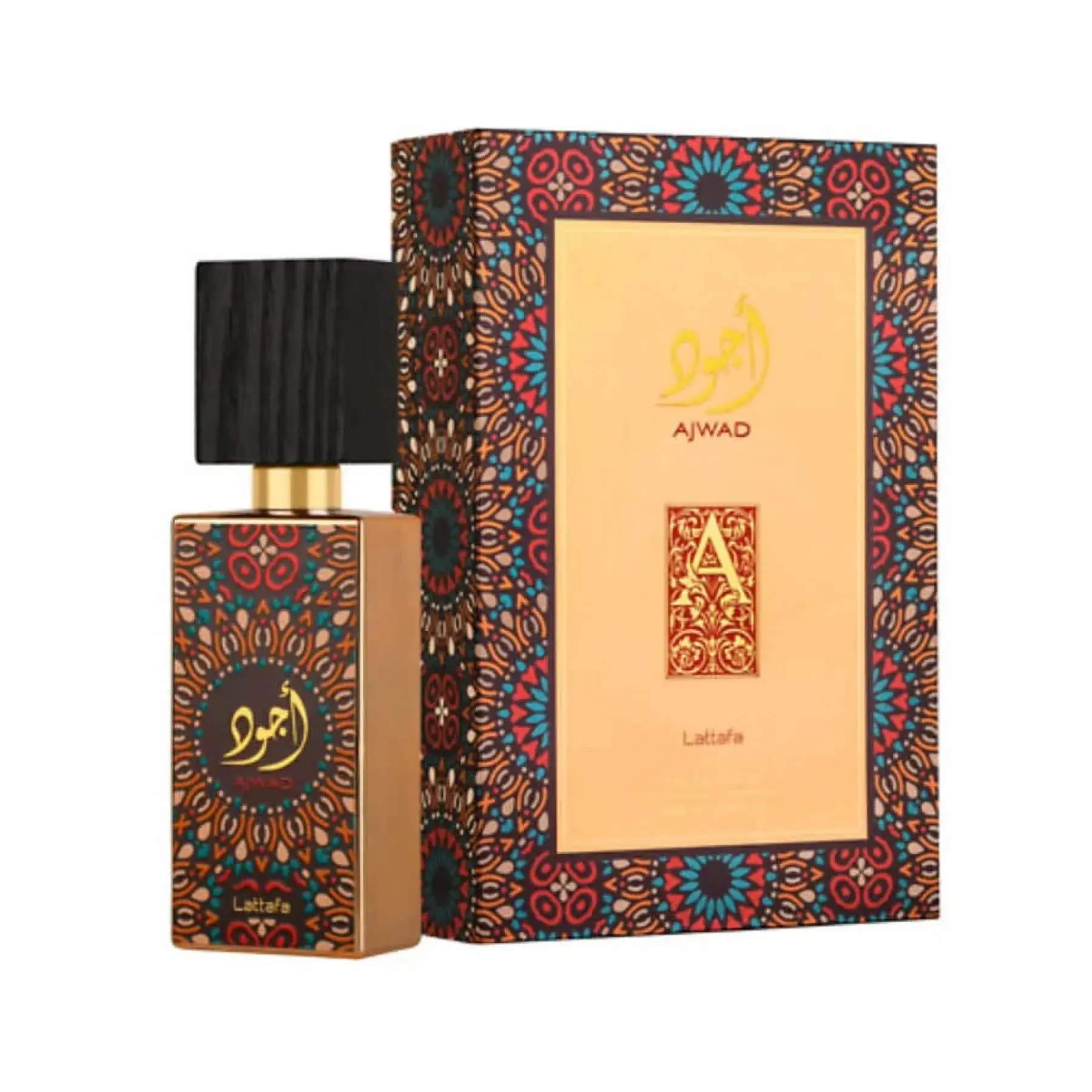 Lattafa Ajwad Eau de Parfum, Long-Lasting Arab Perfume for Men, Signature Scent with Woody Cedarwood, Musk, and Amber Notes, 2.04 oz Liquid, Bold Arabian Aromas