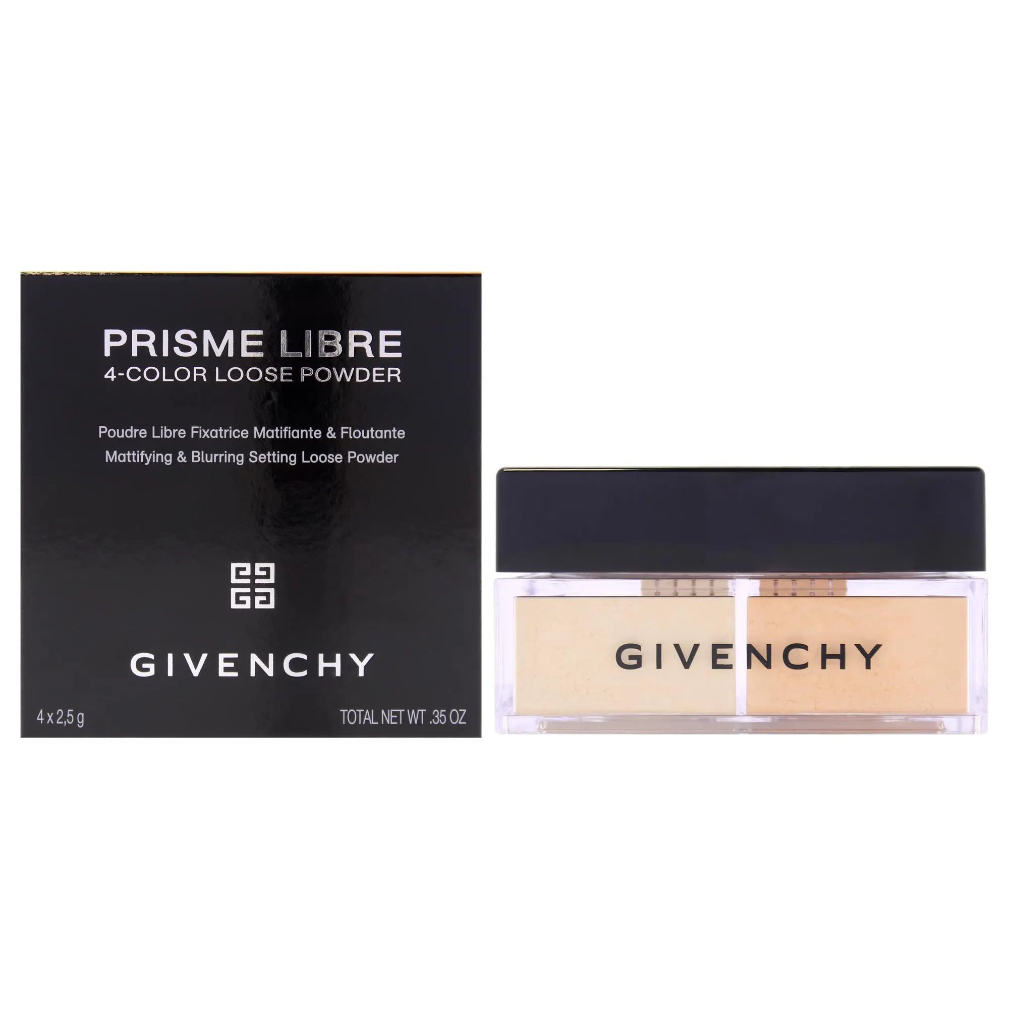Givenchy Prisme Libre Flawless Makeup Setting and Finishing Loose Powder for Women - 5 Popeline Mimosa, 0.42 oz