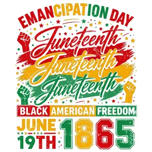 Juneteenth-Inspired DTF Transfer for Sports Coaches' & Referees' T-Shirts, Tote Bags, Uniform Apparel