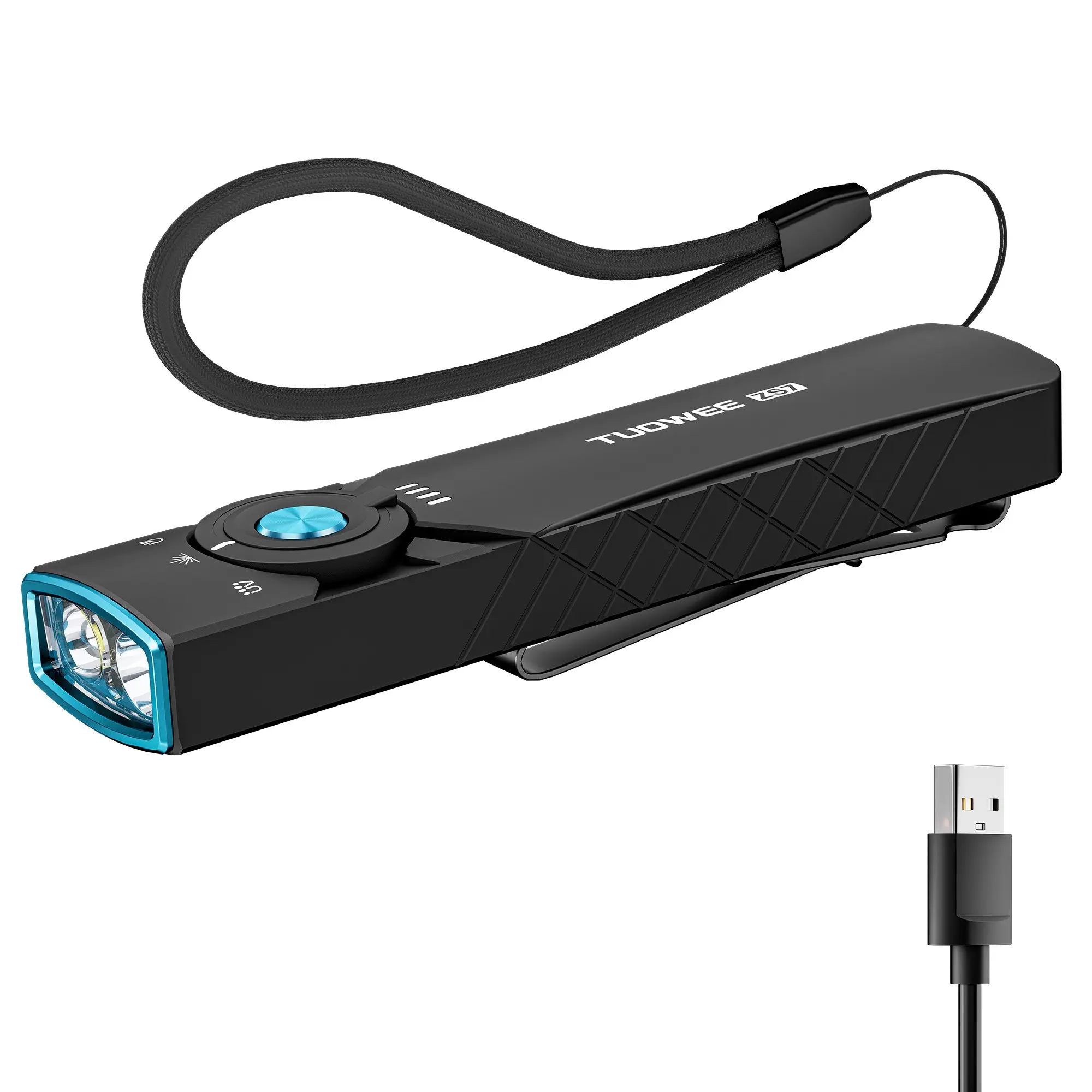 Rechargeable Edc Multifunctional Flashlight with LED, UV & Beam, High Lumens Magnetic Led Flashlight for Home, Emergency Use, Ideal Gift for Men, Portable Led Flashlight #GLOBAL PICKS