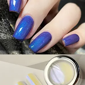 Aurora Color Changing Nail Powder, Neon DIY Nail Art Decor, Optical Illusion Nail Powder, 0.3g Piece, Manicure Supplies
