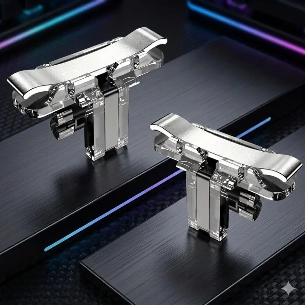 Upgrade Your Gameplay! High-Sensitivity Rapid-Fire Trigger for Mobile Shooting Games. Ergonomic Design for Precise Aim, Faster Reaction & Enhanced Experience. Plug-and-Play, Easy One-Button Installation. Dominate Every Match! Game Peripherals