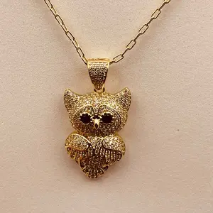 Dark Night Elf Diamond Owl Necklace - Your exclusive lucky charm, breathtakingly beautiful!   Inspired by the ancient wisdom of the "owl”!Like a galaxy  falling into the neck in the dark night,it is mysterious and sophisticated unique and not in    vogue!