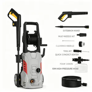 Electric Pressure Washer with Accessories Kit, High Power Car Wash Machine with Adjustable Nozzles, for Home, Car & Patio Cleaningaa