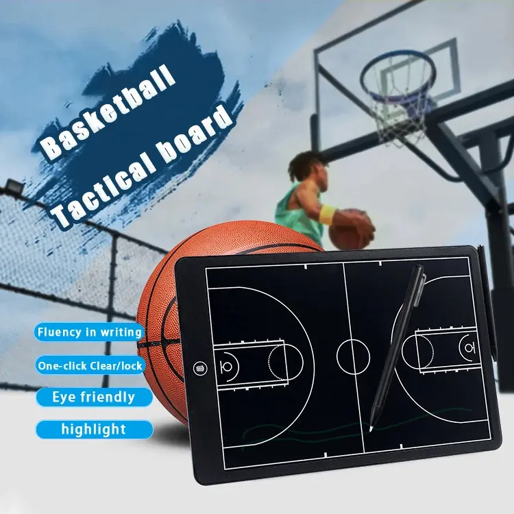 MIHUA 16-in Backlight-Free Glare-Free Portable Multi-Sports Electronic Tactics Board for Coaches' Tactical Training, Teaching (Football, Basketball)