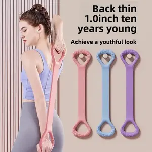 Rally female open back elastic belt tension rope eight-character stretching belt open shoulder practice back yoga fitness stretching artifact strength keep resistance bands upper body