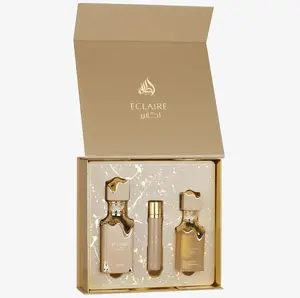 Eclaire 3pcs Gift Set   Natural Spray – 100ml//Eau De Parfum – Travel Spray – 12ml//Fresh Hair Mist 50ml
