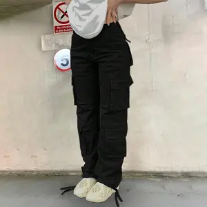 Women's Cargo Pants Work Pants Casual Pants Multi Pocket Straight Leg Utility Trousers Daily Wear