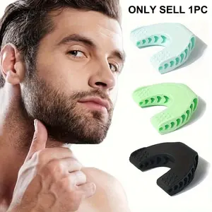 1pc Silicone Jawline Exerciser, Jaw Exercise Tool For Biting Muscles Training - Facial Shaping Tool for Men & Women