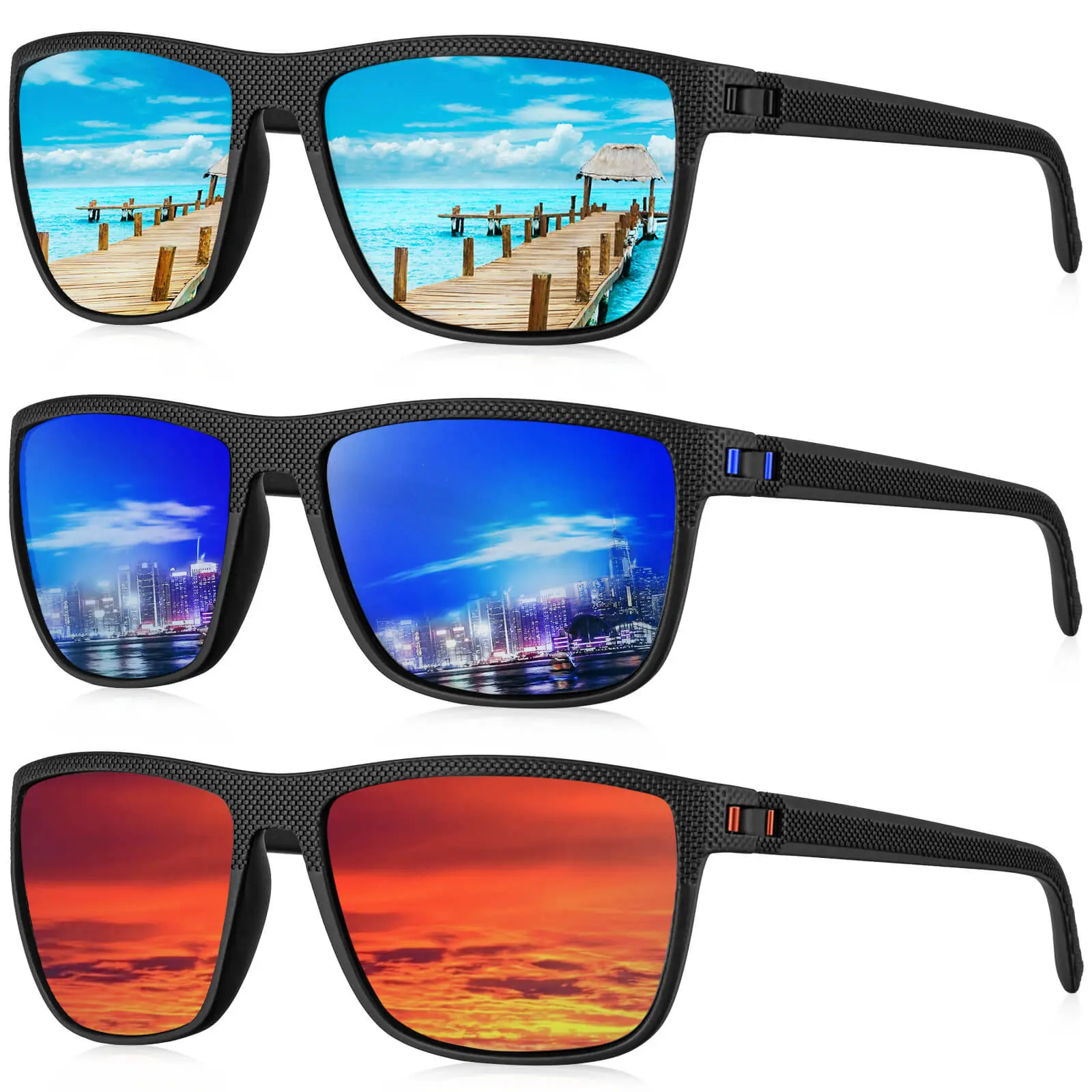 Ice Blue/Dark Blue/Red