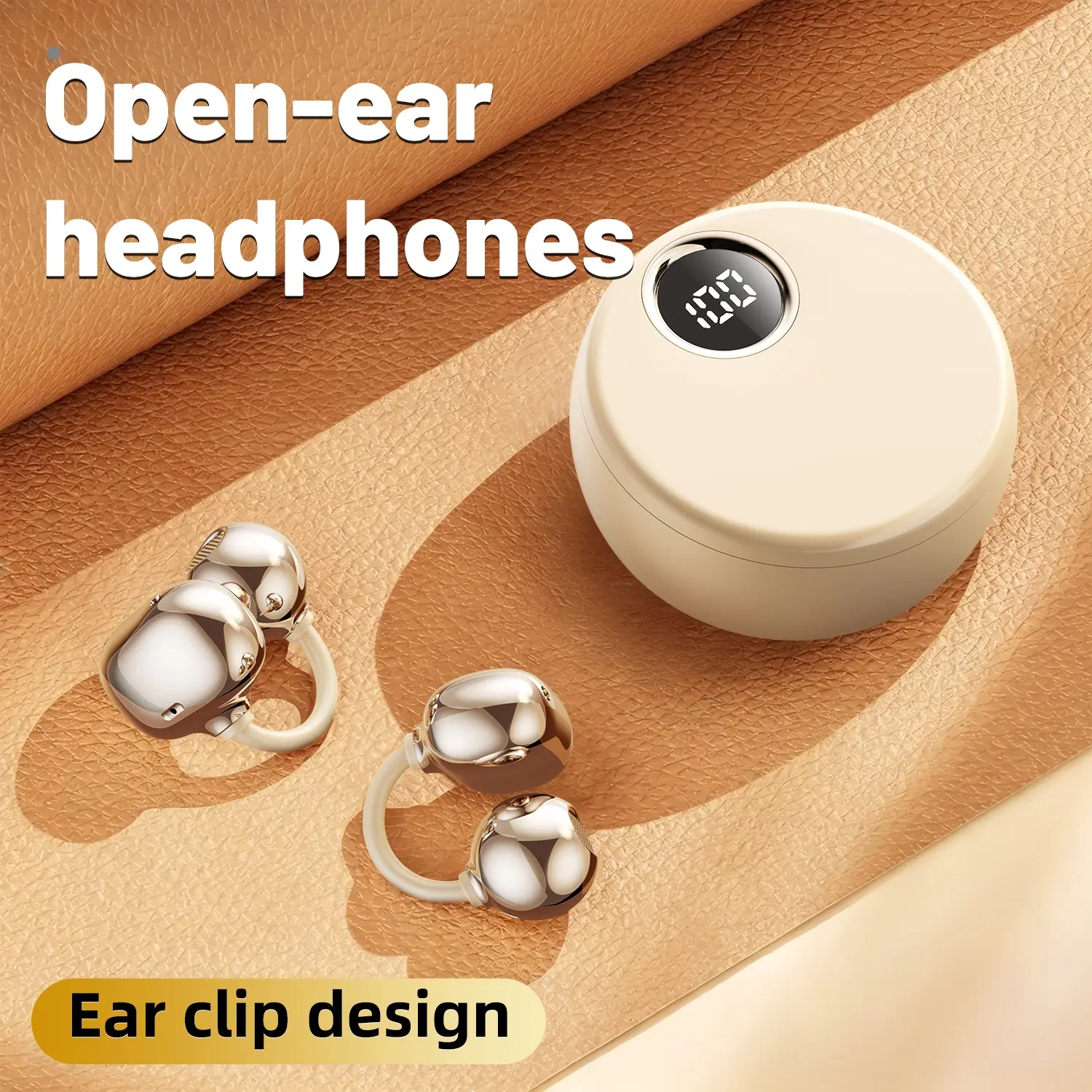 INSONIXN Women's Open-Ear Wireless Headphones - In-Ear Clip Device, Bluetooth 6.0 Chip, Hi-Fi Stereo Sound, IPX7 Water Resistant, Built-In ANC Mic, Charging Box Included, Suitable for Workout/Tablet Connection,back to school,back to school haul