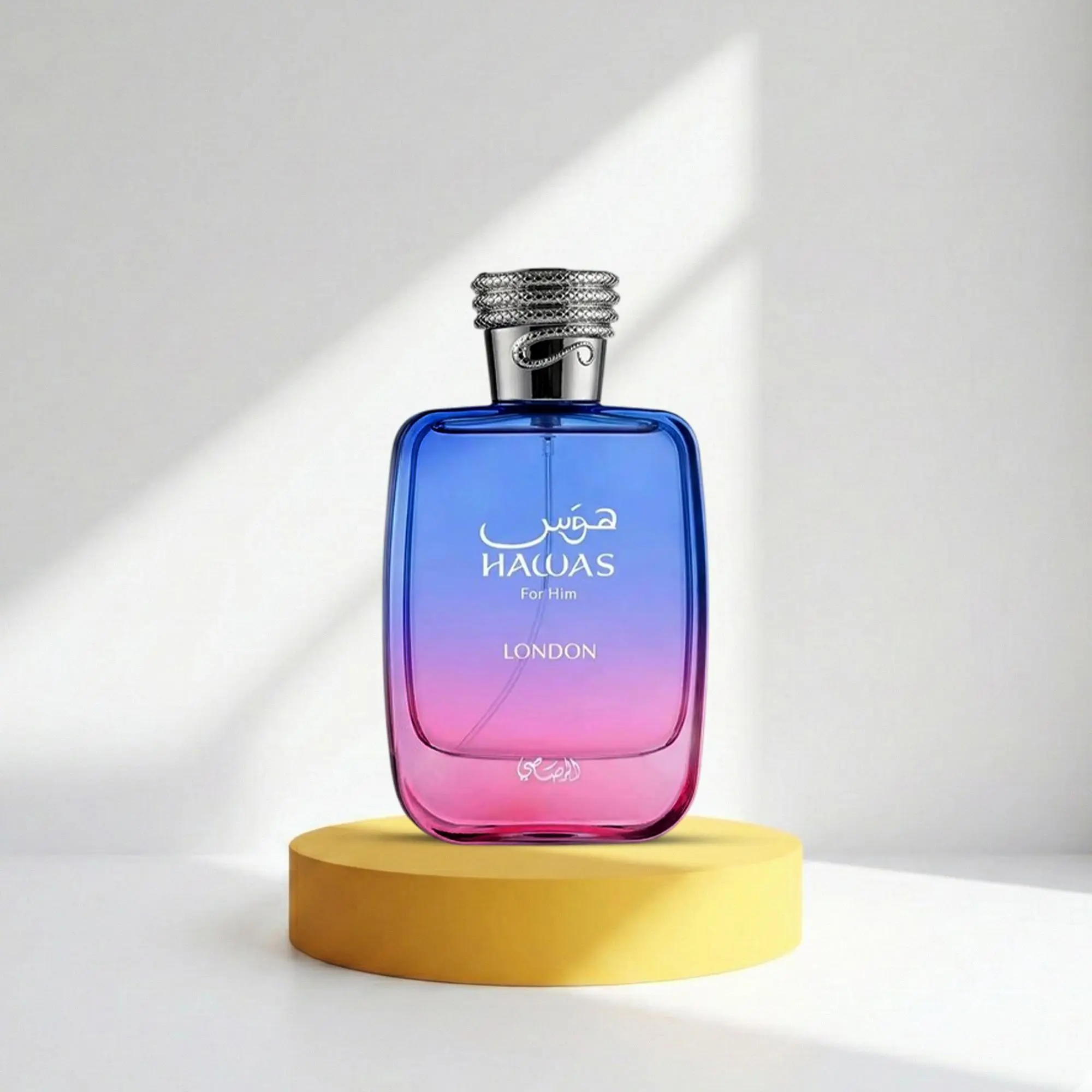 Hawas London Fresh Citrus Aquatic Woody Men Eau de Parfum Spray, 3.38 FL OZ (100ml)