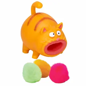 Schylling Hairball Kitty Squishy Toy – Soft Squeeze Stress Relief Fun for Kids & Adults