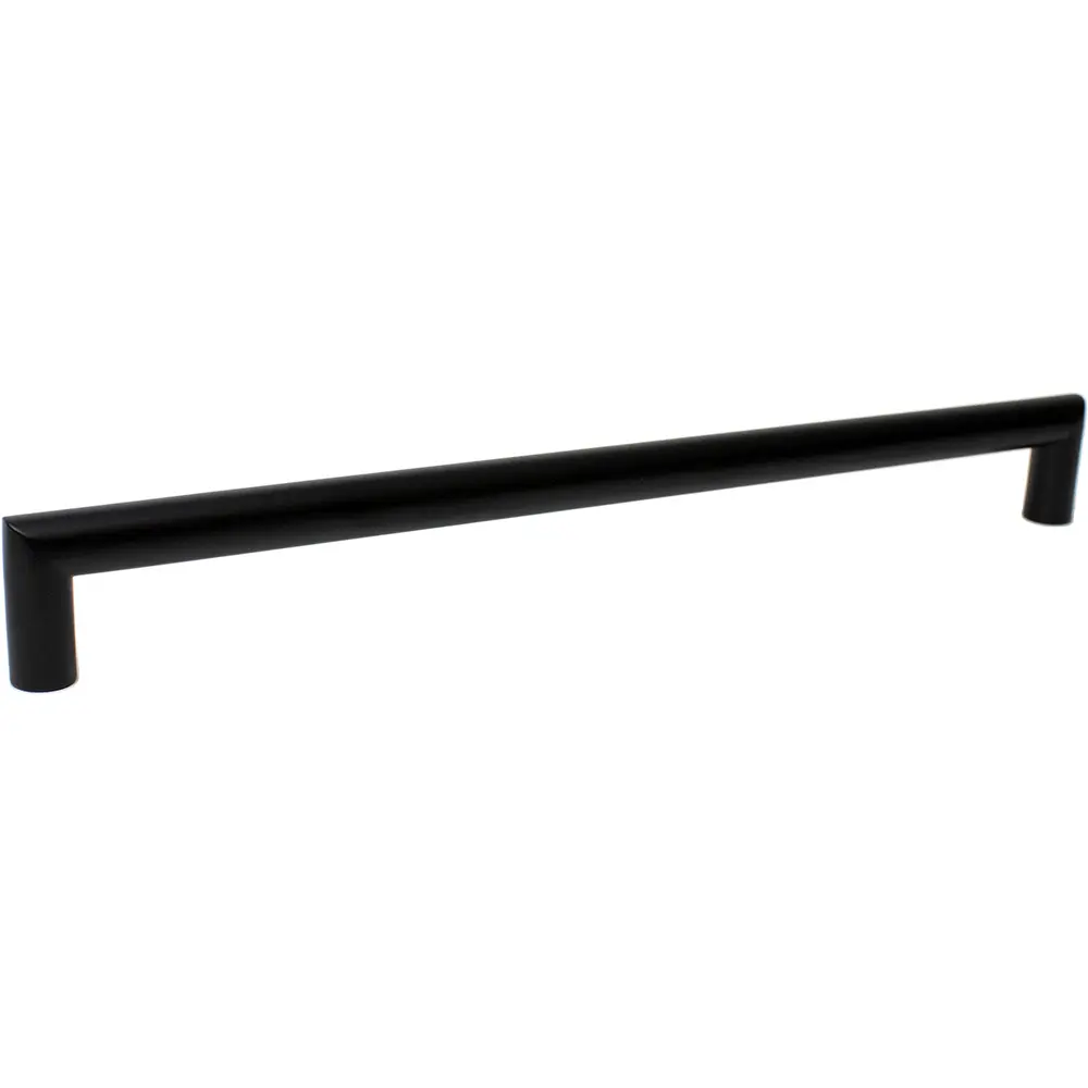 Rusticware 944BLK Modern Round Door Handle Pull - 11 in. Center to Center, 11-1/2 in. Overall Length, Black, Exceptional Reliability