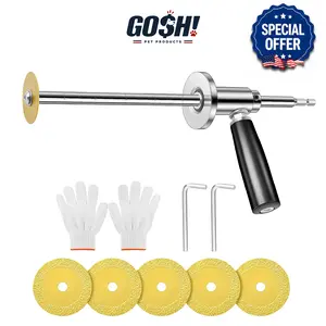 PVC Pipe Inside Cutter with Diamond Grit Cutting Wheel Adjustable 7 Inch Cutting Depth 1 4 Inch Hex Shank for Impact Drivers and Drills Inside PVC Pipe Cutter Tool for Plumbing Drain Pipe Repair DIY Home Improvement Frame Cutting Tool