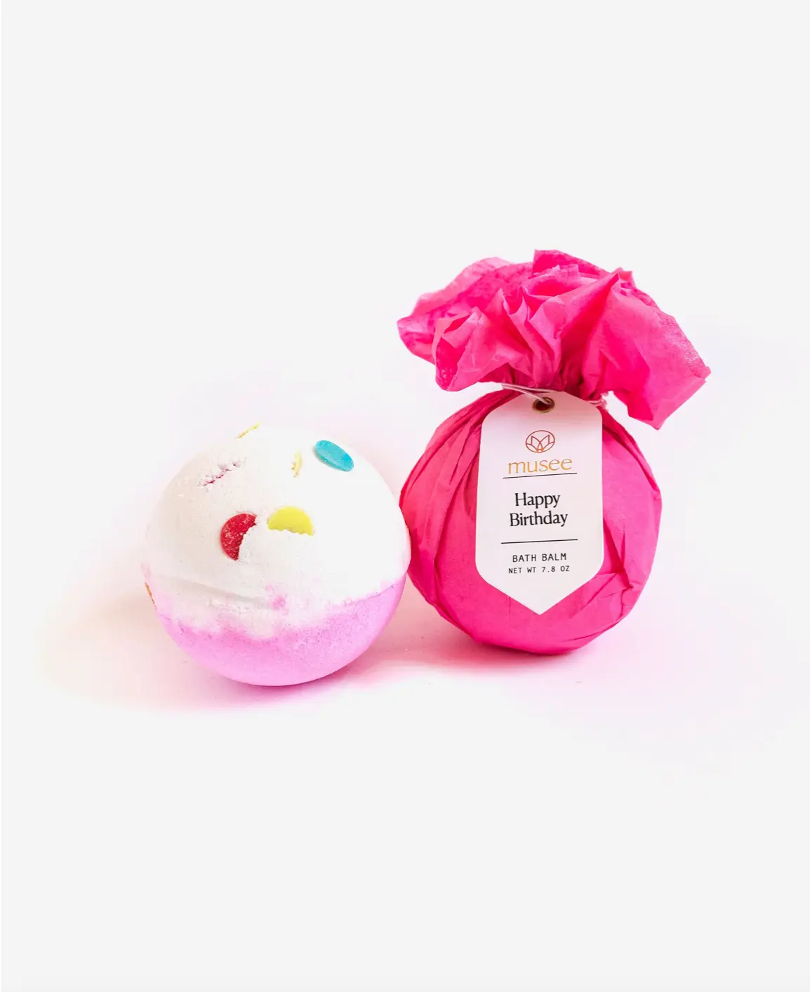 Musee Bath Bomb - Pink Scented Body Care with Colorful Swirls, Ideal for Cleansing and Aroma Musee Bath Bomb - Pink Scented Body Care with Colorful Swirls, Ideal for Cleansing and Aroma