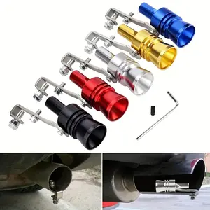 3pcs Automotive Aluminum Turbo Whistle Silencer for 33.81-81 15oz Engine, 5 Colors Available