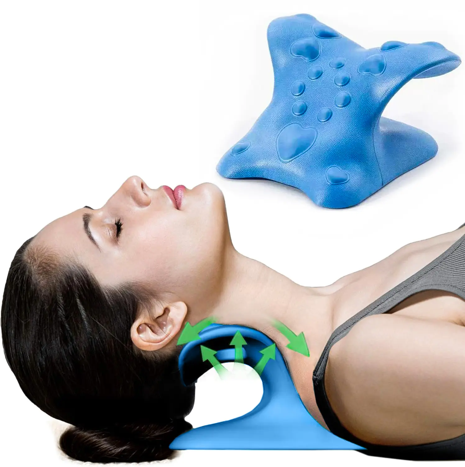 2026 Upgraded Neck Massager Pillow - Doctor Recommended Cervical Relief, Heat & Shiatsu Modes, Gift for Back Pain Sufferers