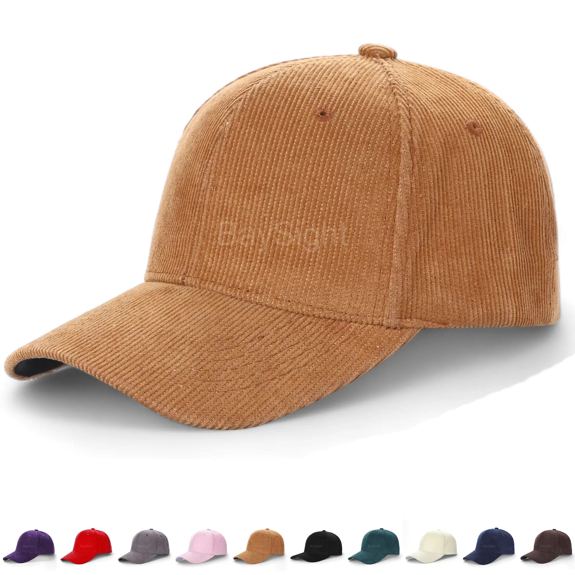 Corduroy Dad Hat Baseball Classic Adjustable Soft Plain Cap Unisex Men Women
