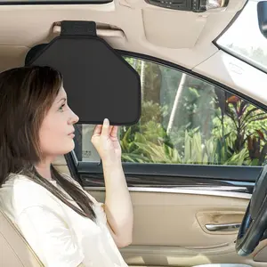 WANPOOL Car Side Window Sun Visor for Roof Handles - Sun Glare & Heat Blocker for Drivers/Passengers, Easy Installation & Storage
