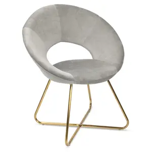 Circle Velvet Accent Chair