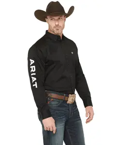 Ariat Men's Long Sleeve Logo Western Shirt - 10017497 Ariat Men's Long Sleeve Logo Western Shirt - 10017497