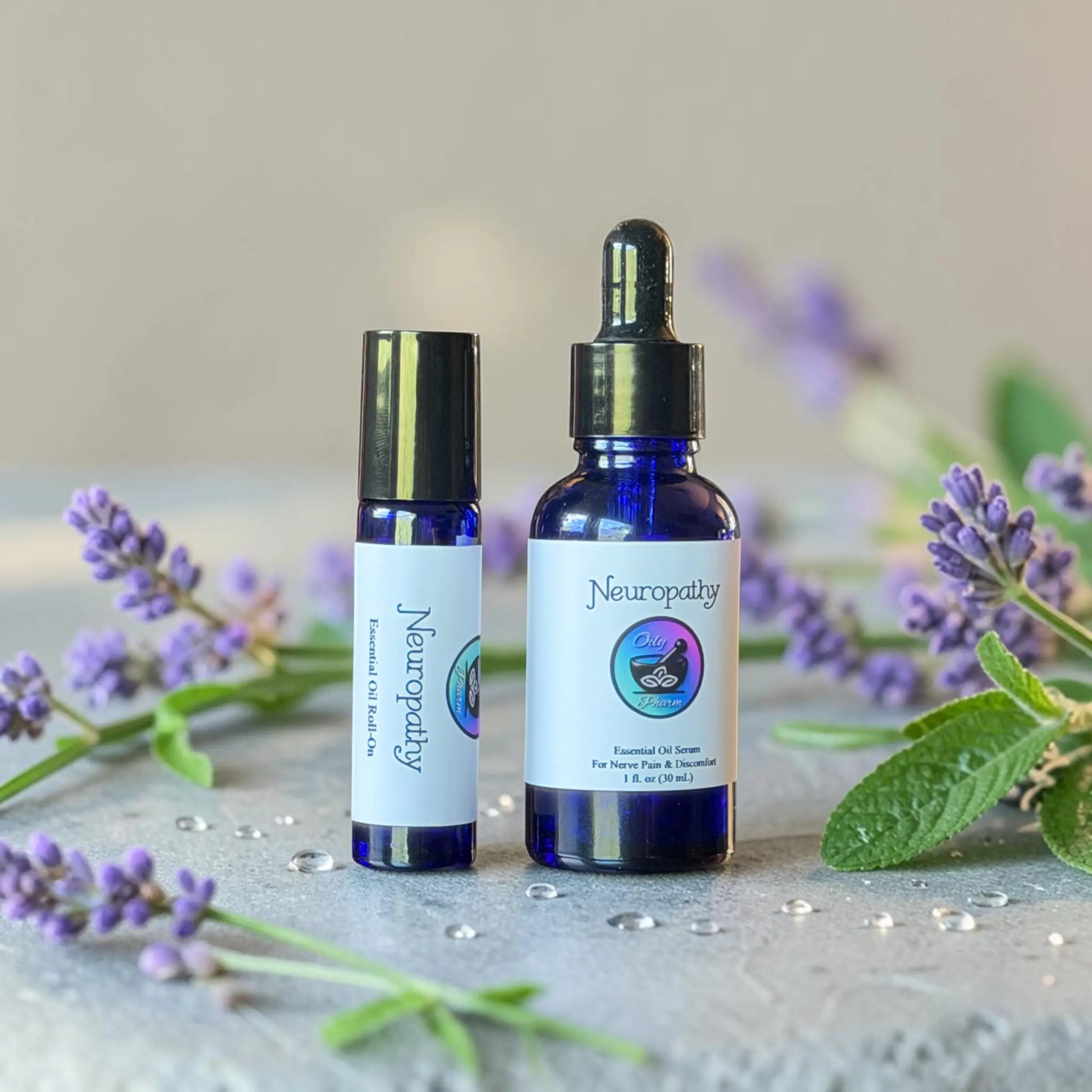 NEUROPATHY ESSENTIAL OIL ROLL-ON-Pain Relief,Tingling Hands and Feet, Nerve Pain, Circulation
