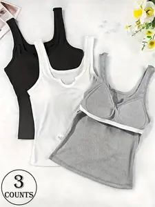 Liquid Tank Top, Sleeveless 95% Polyester Odor-Resistant Quick-Dry Sports Zero-Impact No-Bunching Liquid Boneless Shockproof Tech