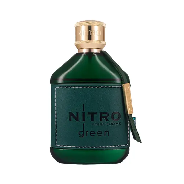 Dumont Nitro Green Eau de Parfum, Woody Aromatic Fragrance for Men with Citrus and Herbal Notes, 3.4 oz Spray