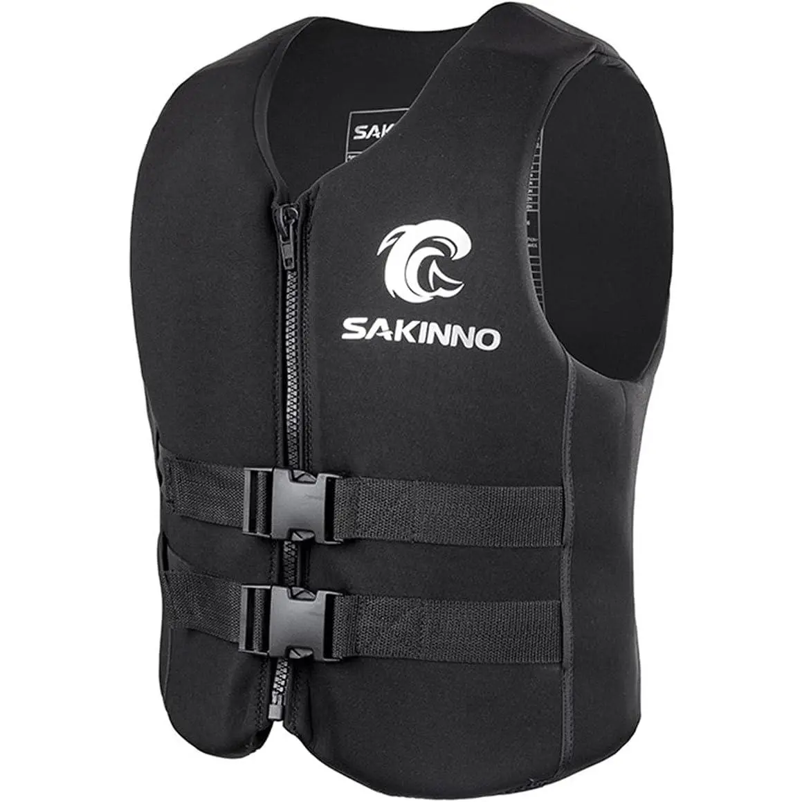 Neoprene Life Vest Jacket for Adults & Kids, Buoyant EPE Foam Swimvest with Zipper for Water Safety, Boating, and Kayaking, Water Sports, Xxl, Unisex, Adjustable Waist