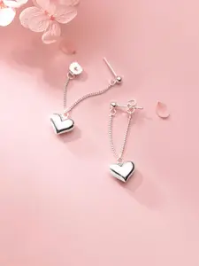 Heart Shaped Chain Earrings, 2025 New Style Fashionable Versatile Earrings for Women & Girls, Trendy All-match & Exquisite Jewelry for Birthday Gift
