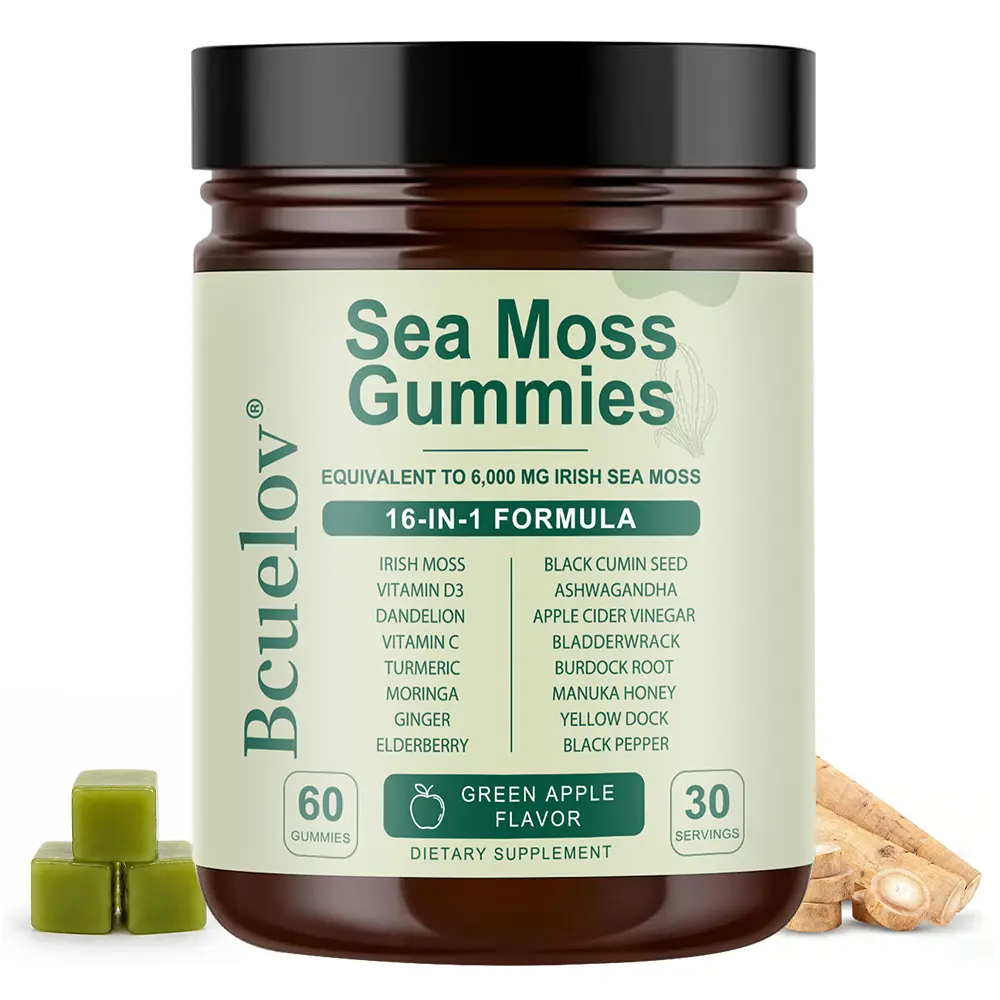 Bcuelov Sea Moss Health Supplement,Supports gut and digestive health,Supports energy levels,60 Capsules