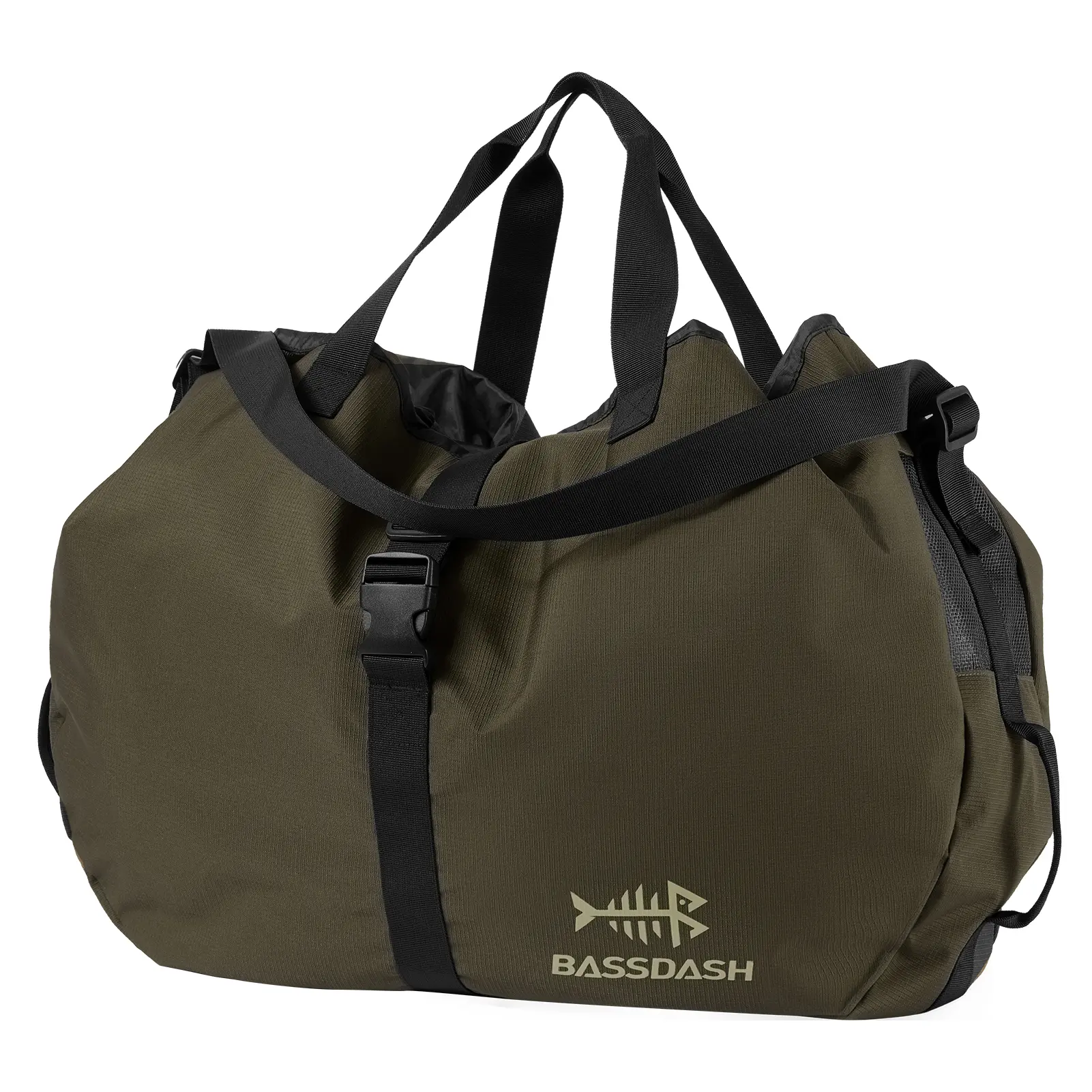 BASSDASH Wader Bag Foldable with Changing Mat Shoulder Strap Handles Mesh Boot Storage for Fishing Travel Hunting Hiking FP08