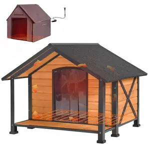 Aivituvin-AIR88/89-IN-HP Heated Waterproof Dog House |  Heating Pad | Iron Frame Dog House