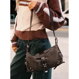 Anatolius Shoulder Bag Washed Brown