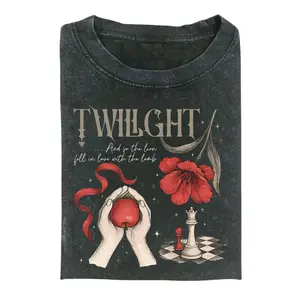 Comfort Colors Retro Twilight so The Lion Fell in Love With the Lamb Shirt, Twilight Fans Tee, Twilight Saga Comic T-shirt, Vampires Wolves Romance Shirt