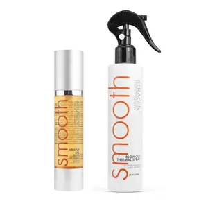 KERAGEN - Heat Protectant Spray & Argan Oil set