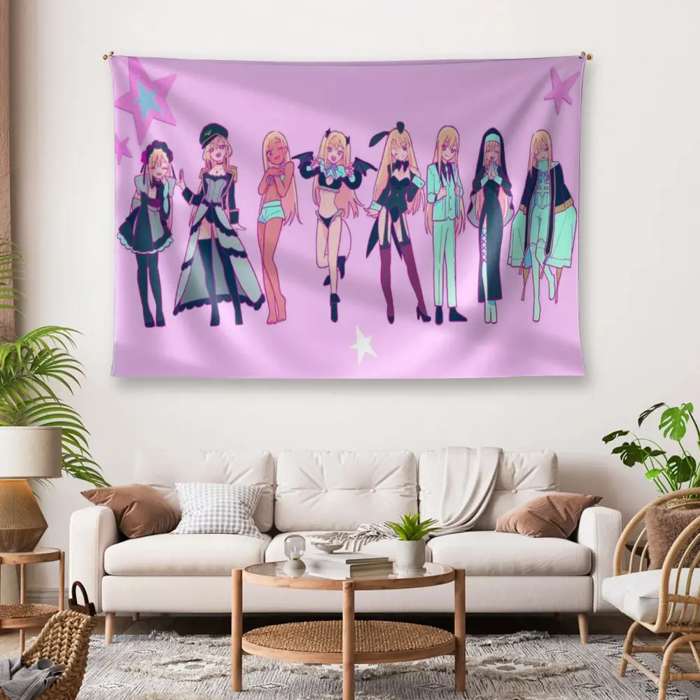 1-piece anime tapestry suitable living room, bedroom, office decoration - horizontal hanging featuring beautiful ED scenes and role-playing styles. Brightly colored polyester poster designed specifically anime fans. Durable horizontal hanging design 1-piece anime tapestry suitable living room, bedroom, office decoration - horizontal hanging featuring beautiful ED scenes and role-playing styles. Brightly colored polyester poster designed specifically anime fans. Durable horizontal hanging design