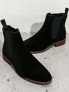 Men's Fashionable Chelsea Boots, Casual Comfortable Ankle for Daily Wear, Fashion Shoes for Party, Clothing Decor, Round Toe classic design everyday essential versatile style comfort wardrobe staple piece relaxed fit
